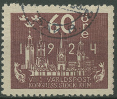 Schweden 1924 Weltpostkongress Stockholm Kirchtürme 154 Gestempelt - Usati