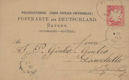 Luxembourg - Luxemburg -  Carte - Postale  1881  Adressiert An Herrn  Ginter - Ginter , Larochette - Stamped Stationery