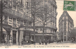 PARIS - Rue Des Pyrénées Et Coin De La Rue Villiers De L'Isle Adam - Très Bon état - Distrito: 20