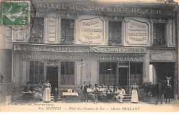 SOUPPES - Hôtel Des Chemins De Fer - Maison BRILLANT - Très Bon état - Souppes Sur Loing