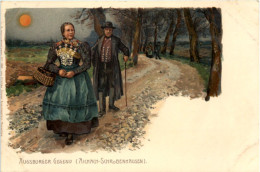 Augsburger Gegend - Aichach Schrobenhausen - Litho - Aichach