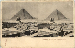 Egypt - Sphinx Und Cheopspyramide - Stereo - Pirámides