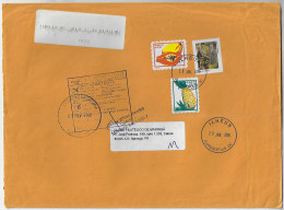 Brazil 2005 Returned Cover Florianópolis Ilhéus Agency Stamp Painting Cândido Portinari + Fruit Papaya Pineapple - Briefe U. Dokumente