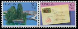 SCHWEIZ 1990 Nr B26Zd2 Postfrisch WAAGR PAAR X683C2A - Unused Stamps
