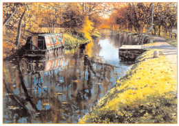 Wey & Arun Canal Painting Stafford Worcestershire Canal Worcester (Scan R/V) N° 45 \MS9020 - Worcester