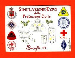 Bisceglie,1991- Simulazione-expo Della Protezione Civile. Nuova, Verso Diviso, Misure Standard, Ed. Lito- Mezzina. - Bisceglie