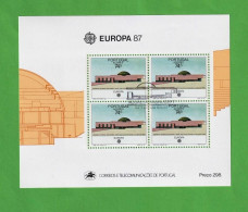 PTB1665- PORTUGAL (AÇORES) 1987 Nº 89 (selos 1801)- CTO (EUROPA CEPT) - Blokken & Velletjes