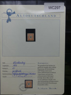 Altdeutschland Württemberg 61 Postfrisch Mit Borek Garantie #WC297 - Mint