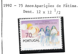 Aperições Fátima 75 Anos - Unused Stamps