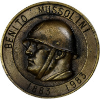 Italie, Médaille, Benito Mussolini, Primo Centenario Della Nascita, 1939-1945 - Autres & Non Classés