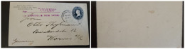 O) PUERTO RICO, MAYAGUEZ,  COAMO, VIA CAPITAL AND NEW YORK, US OCCUPATION,  WASHINGTON 5c POSTAL STATIONERY EMBOSSED, CI - Puerto Rico