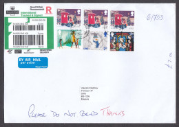 Great Britain 2022/13 - 7.00 Pound, CHRISTMAS, R-letter From GB To Bulgaria - Unclassified