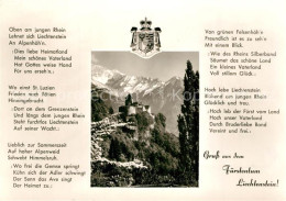 73244908 Vaduz Schloss Gedicht  Vaduz - Liechtenstein