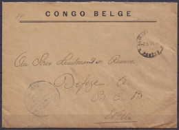 Env. Entête "CONGO BELGE" En Franchise S.M. Càd ELISABETHVILLE /-7.5.1928 Pour Militaire E/V - Cachet "CONGO BELGE / PRO - Brieven En Documenten