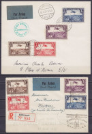 Luxembourg - Lot De 6 Documents Par Poste Aérienne De 1931 à 1937 - Voir Scans - Covers & Documents