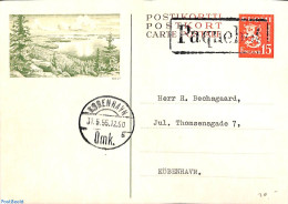 Finland 1955 Illustrated Postcard, PAQUEBOT Postmark, Used Postal Stationary - Briefe U. Dokumente