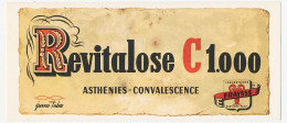 Buvard  21 X 9 Laboratoires E. FRAYSSE  Revitalose C 1.000  Asthénies - Convalescence - Produits Pharmaceutiques