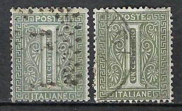 ITALIE Ca. 1863-77: 2x Le Y&T 12, 2 Nuances - Used