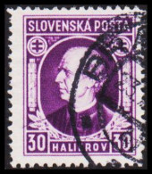 1939. SLOVENSKO Andrej Hlinka 30 HALIEROV Perf 12½. (Michel 38) - JF545966 - Oblitérés