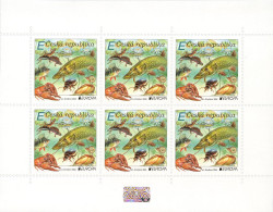 Czech Republic.2024.Europa CEPT.Underwater Fauna And Flora.m/s ** . - Blocs-feuillets