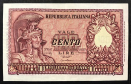 100 Lire Italia Elmata 31 12 1951 Bolaffi Bb/spl Naturale LOTTO 572 - 100 Liras