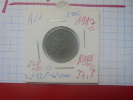 +++QUALITE+++Albert 1er. 10 Centimes 1917 (Date+Rare) (A.2) - 10 Cents