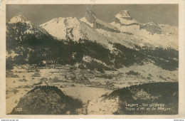 CPA Leysin-Vue Générale-Tour D'Ay Et De Mayen-Timbre      L1860 - Leysin