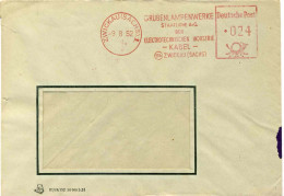 125  Zwickau: AFS 1952 Grubenlampenwerke / Staatliche A.-G. --> VEB. Absender-Freistempel, Firmenumschlag - Machines à Affranchir (EMA)