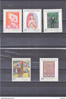 TCHECOSLOVAQUIE 1970 PEINTURES Yvert 1809-1813, Michel 1965-1969 NEUF** MNH Cote 8 Euros - Unused Stamps
