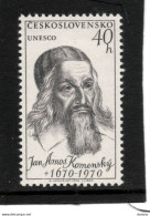 TCHECOSLOVAQUIE 1970 Comenius, Philosophe Yvert 1769, Michel 1922 NEUF** MNH - Unused Stamps