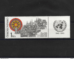TCHECOSLOVAQUIE 1970 ONU Yvert 1789, Michel 1945 NEUF** MNH - Unused Stamps