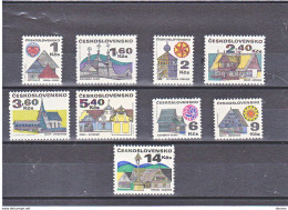 TCHECOSLOVAQUIE 1971 Série Courante Yvert 1831-1839, Michel 1987-1991 + 2010-2013 NEUF** MNH Cote 22 Euros - Unused Stamps