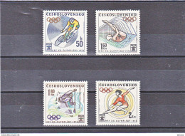 TCHECOSLOVAQUIE 1972 JEUX OLYMPIQUES DE MUNICH Yvert 1911-1914, Michel 2067-2070 NEUF** MNH - Unused Stamps