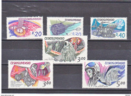 TCHECOSLOVAQUIE 1973 ESPACE Yvert 1977-1982, Michel 2132-2137 NEUF** MNH Cote 10 Euros - Unused Stamps