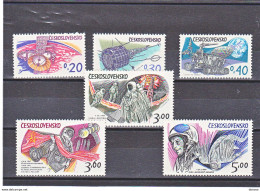 TCHECOSLOVAQUIE 1973 ESPACE Yvert 1977-1982, Michel 2132-2137 NEUF** MNH Cote 10 Euros - Ungebraucht