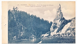 CPA 9 X 14  Isère Dauphiné - Le Vercors - Entrée Des Gorges De La Bourne. Artillerie Alpine En Manoeuvre - Vercors