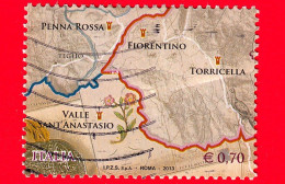 ITALIA - Usato - 2013 - 550º Anniversario Della Definizione Dei Confini  Di San Marino - Fiorentino E Torricella - 0,70 - 2011-20: Used