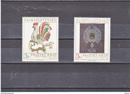 TCHECOSLOVAQUIE 1974 CHATEAU DE PRAGUE  Yvert 2046-2047, Michel 2201-2202 NEUF** MNH Cote 7 Euros - Unused Stamps