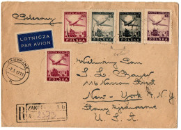 1, 8 POLAND, 1947, AIR MAIL, COVER TO NEW YORK - Autres & Non Classés