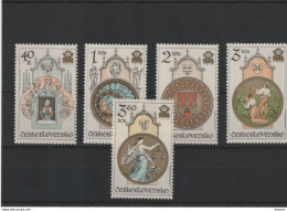 TCHECOSLOVAQUIE 1978 HORLOGES Yvert 2284-2288, Michel 2451-2455 NEUF** MNH Cote 7 Euros - Unused Stamps