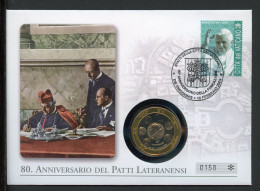 Vatikan Numisbrief 2009 Papst Benedikt XVI 80 Jahre Lateranverträge (Num311 - Non Classés