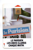 Journal Café Carte Prépayée France Le Parisien Card (K 359) - Sonstige & Ohne Zuordnung