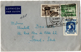 1, 11 POLAND, 1948, AIR MAIL, COVER TO BELGIUM - Andere & Zonder Classificatie