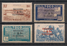 TOGO - 1941 - N°YT. 211 à 214 - Secours National - Série Complète - Neuf Luxe** / MNH / Postfrisch - Nuovi