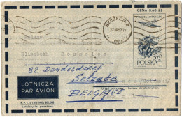 1, 17 POLAND, 1957, AIR MAIL, COVER TO BELGIUM - Andere & Zonder Classificatie