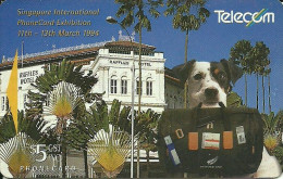 New Zealand: Telecom - 1994 Phonecard Exhibition Singapore 94, Spot Outside Raffles Hotel - Neuseeland
