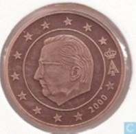 Belgie 2000   1 Cent  UNC Uit De Introset   UNC Du Introset  ZEER ZELDZAAM - EXTREME RARE !!!! - Belgium