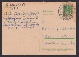 Briefmarken Berlin Ganzsache P 39 A Bauten II SST Oldenburg Kat.-Wert 65,00 € - Postkarten - Gebraucht