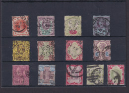 Großbritannien Queen Victoria 86-97 Kpl Sauber Gestempelt 4 Wt. M. Perfin 200,00 - Covers & Documents