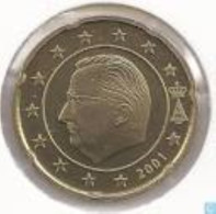 Belgie 2001  20 Cent   UNC Uit De Introset   UNC Du Introset  ZEER ZELDZAAM - EXTREME RARE !!!! - Belgium